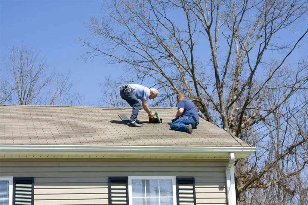 Our roofing services at work in Troy, NY.
